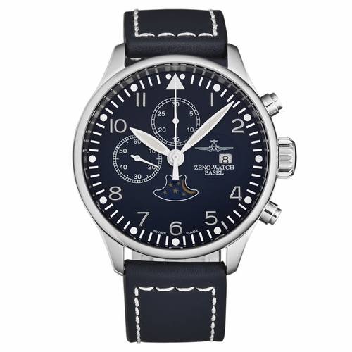 Zeno 4100-I4 VintageLine Mens Chronograph Hand Wind Watch