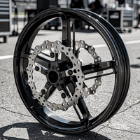Blackout Replica Helix Front Wheel and GearCut Rotors w/ Titanium Hardware