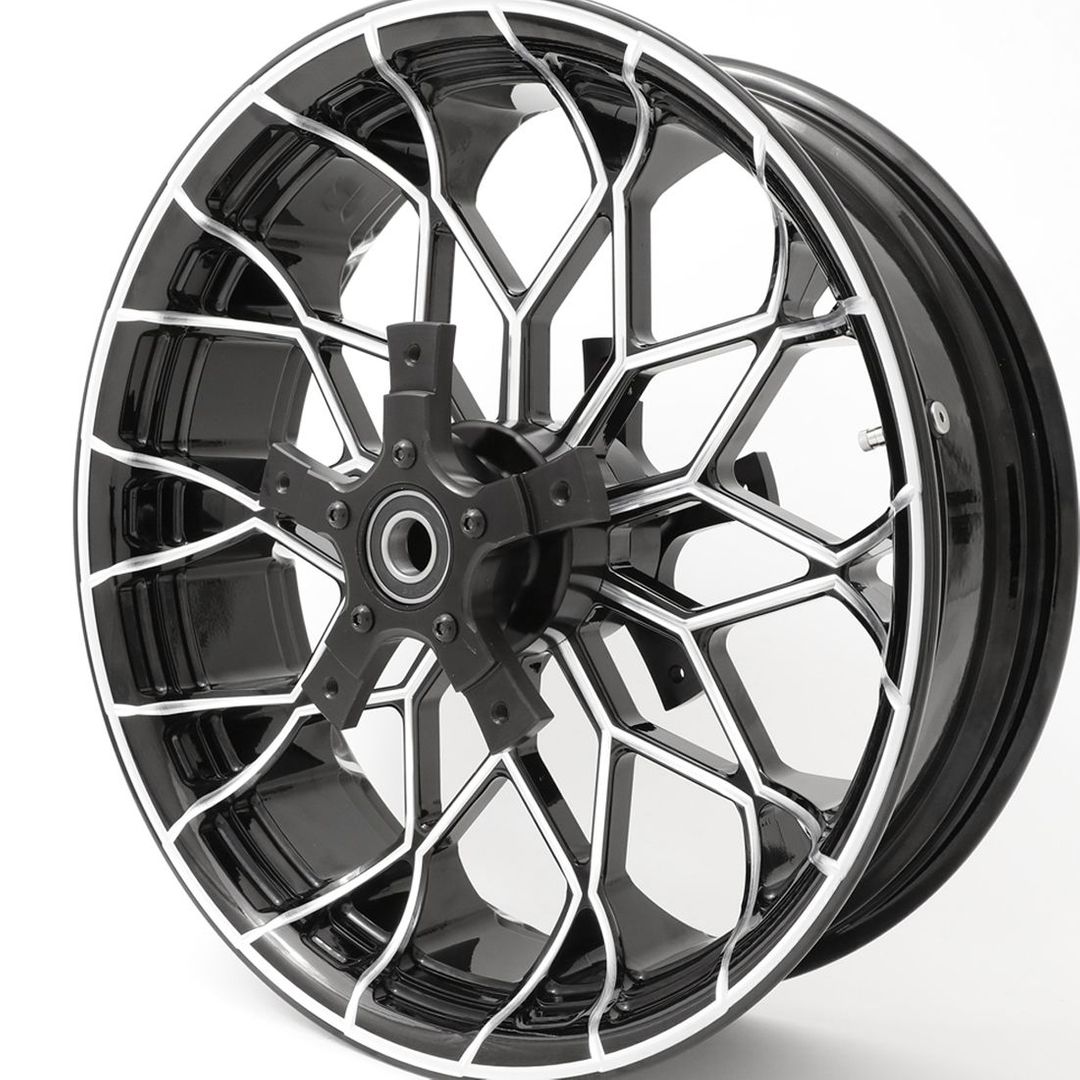 GRAY　PRODIGY　146.5 SMT Machining OG5 Prodigy Chrome Custom Motorcycle Wheel