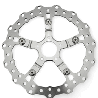 GearCut Floating Rotor w/ Carrier and Titanium_Polished/Chrome
