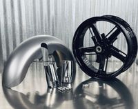 Fat Front Fender and Wheel Kit for Replica 2024-2025 Road and Street Glide