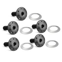 Titanium Floating Rotor Hardware Black Street/Road Glide 2014 to 2023