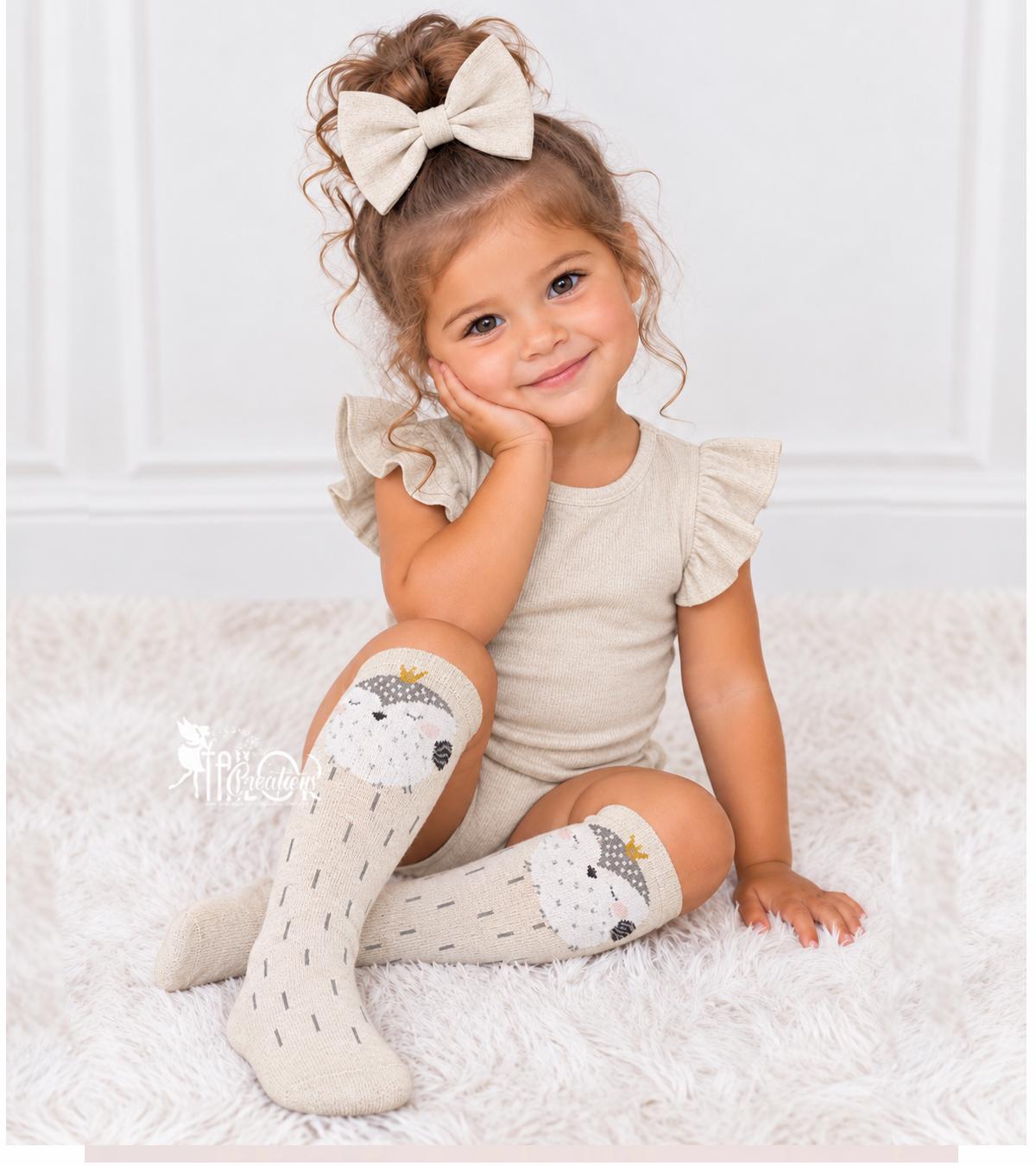3 Pair - Cute Animal Polar Bear Knee High Socks Toddler Girl - Kids Owl Warm Cozy Socks, Stocking Stuffers