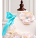 Aqua and Ivory Hydrangea Pearl Flower Girl Tutu Dress - Cascading Flowers Toddler Girl