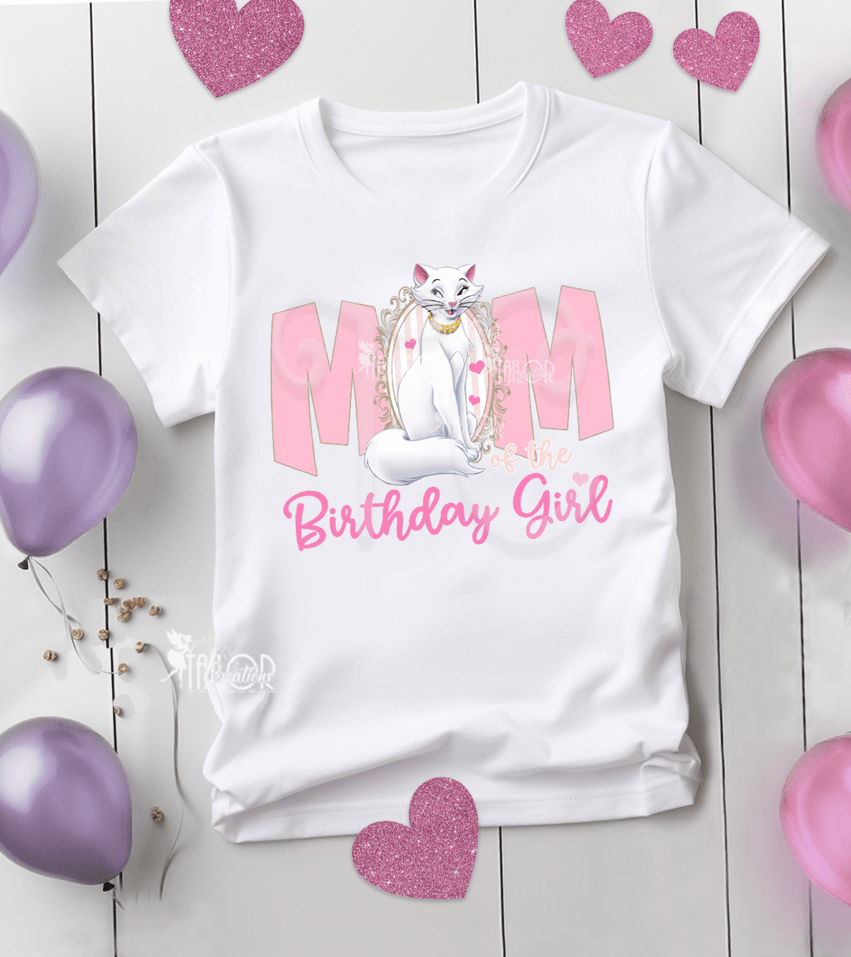 Aristocats Duchess Matching Family Birthday Party Tee Shirt - Cat Birthday Tees