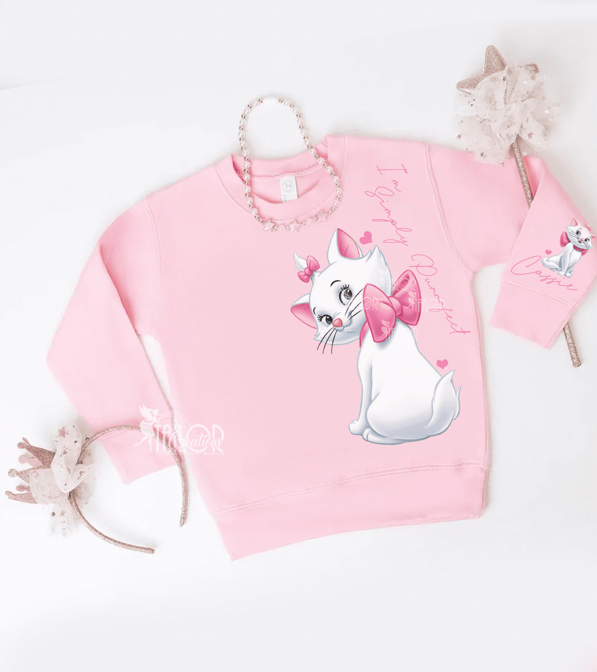 Aristocats Marie Cats Crewneck Sweatshirt Toddler Kids - Aristocats Marie Gift