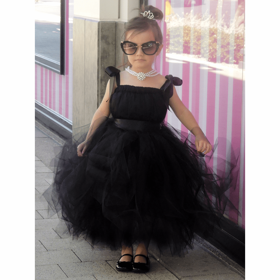 Audrey Breakfast at Tiffanys Tutu Dress - Flower Girl Black Tutu Dress  Toddler