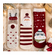 Baby Christmas Knee High Socks 3 pack - Penguin Animal Warm and Cozy Baby Holiday Socks