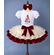 Baby Girl First Christmas Wine and Ivory Tutu Outfit - First Christmas Newborn Photography Props Outfit