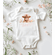 Baby Highland Miracle Baby Announcement Bodysuit - Floral Baby Highland Cow Pregnancy Announcement