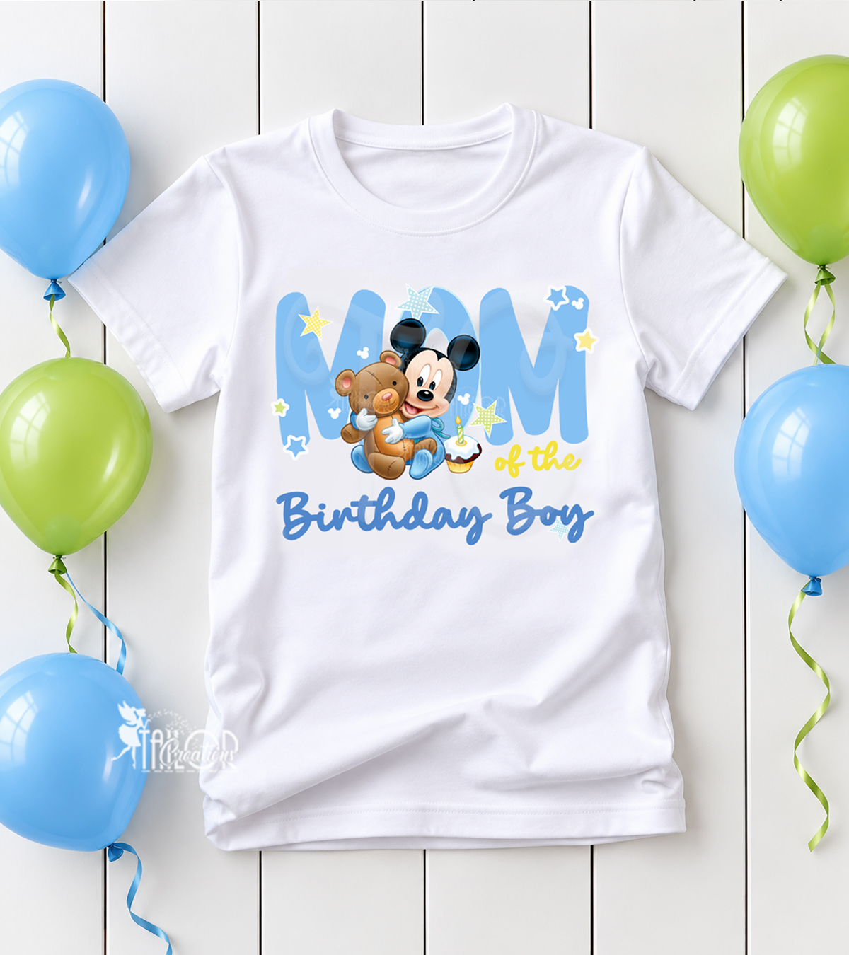 Baby Mickey Mouse Personalized Matching Family Birthday Tees Shirt - Mickey Family Tees