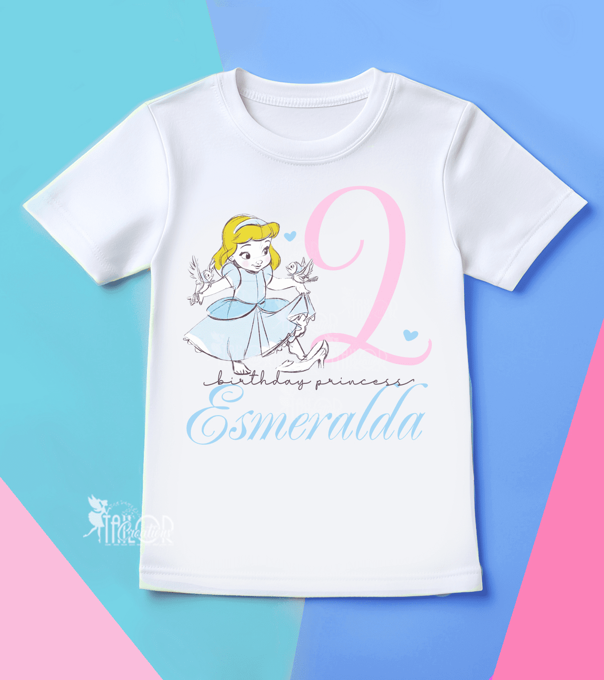 Baby Princess Cinderella Birthday Party Tee Shirt - Disney Princess Babies Birthday Party Outfit Ideas