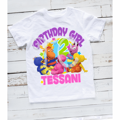 Backyardigans Birthday Outfit, Custom Backyardigans Shirt, Matching ...