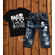Bad Two the Bone Custom Denim Pants - Bad Two the Bone Todder Boy Birthday Party Outfit Kids