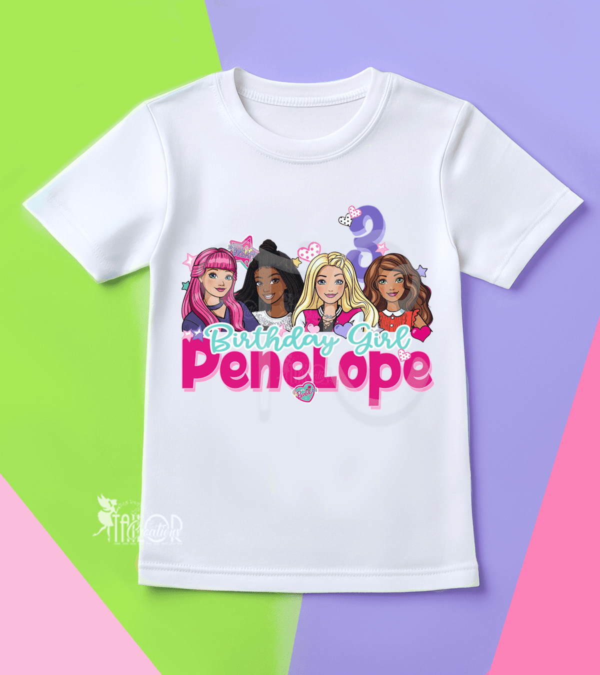 Barbie Dreamhous Birthday Tee Shirt - Barbie Birthday Party Outfit Girls Kids