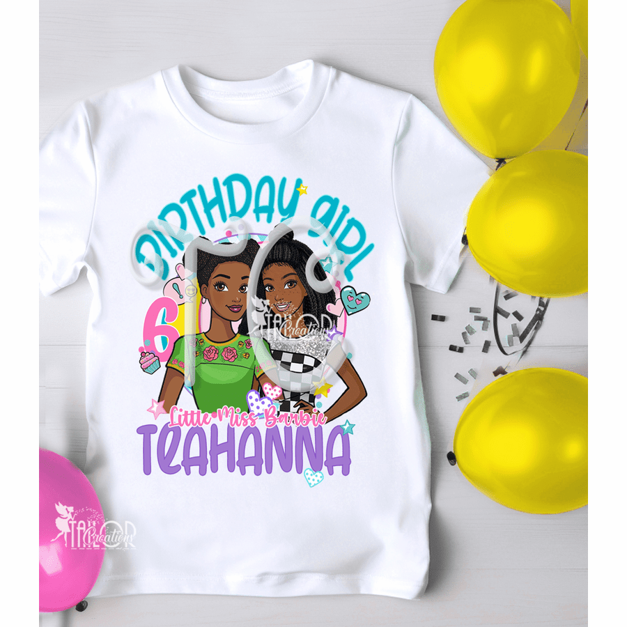 Barbie Dreamhouse Custom Birthday Shirt, Black Barbie Outfit, Black Barbie Birthday