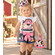 Barnyard Pink Cowgirl Birthday Party Denim Outfit - Farm Animals Birthday Outfit for Girls