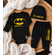 Batman Newborn Baby Boy Custom Name Hat Set - Superhero Baby Gift Set - Unique Batman Baby Shower Gift Box Set