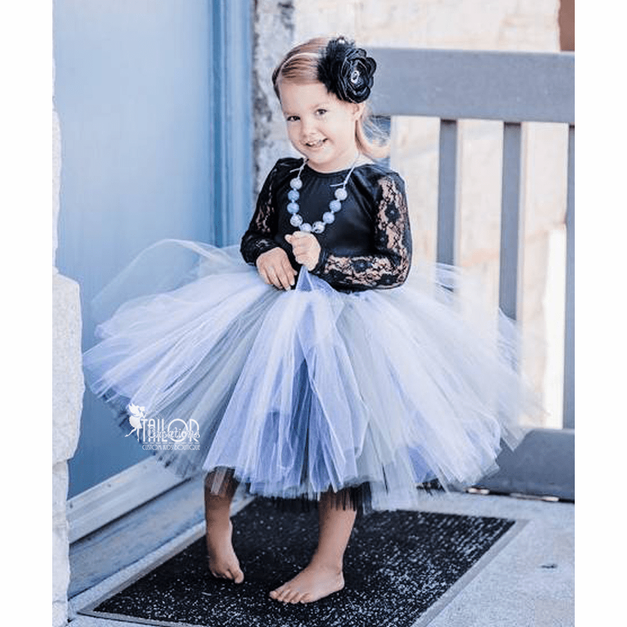 Black and Silver Custom Tutu Skirt