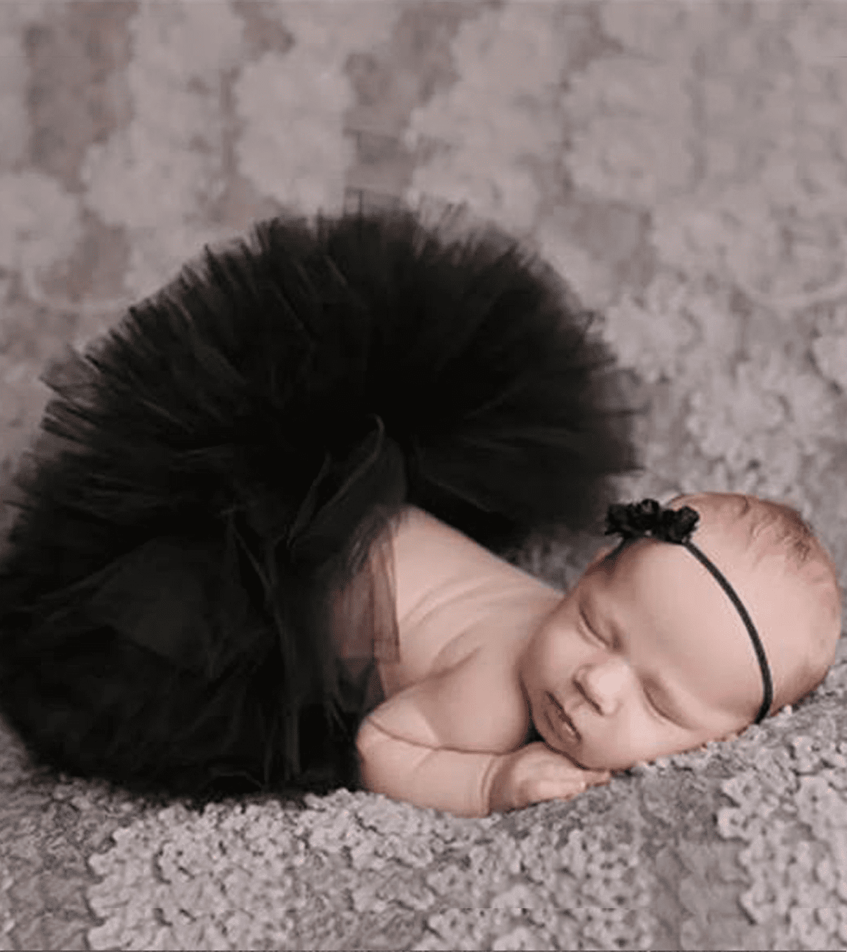 Black Newborn Tutu Dress and Headband Set - Baby Shower Gift Ideas