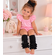 Black Ruffle Leg Warmers for Baby and Toddler Kids - Leg Warmers and Hair Bow Clip for Girls