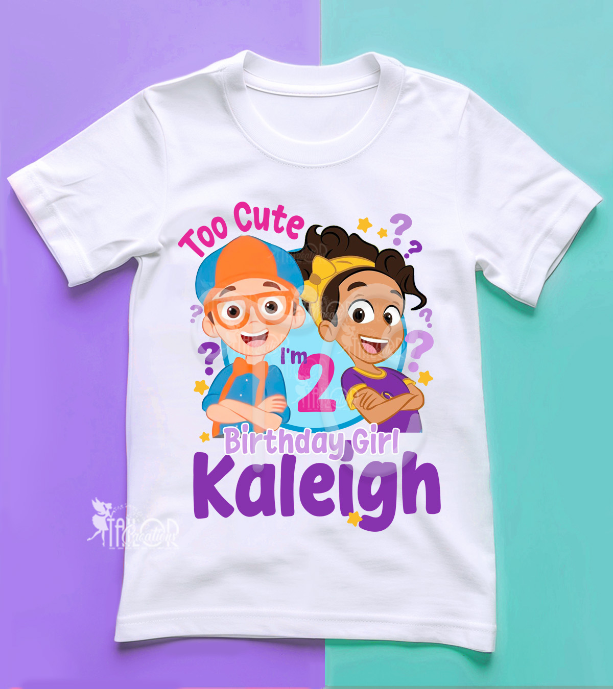 Blippi Custom Birthday Party Tee Shirt - Blippi and Meekah Personalized Shirt for Kids