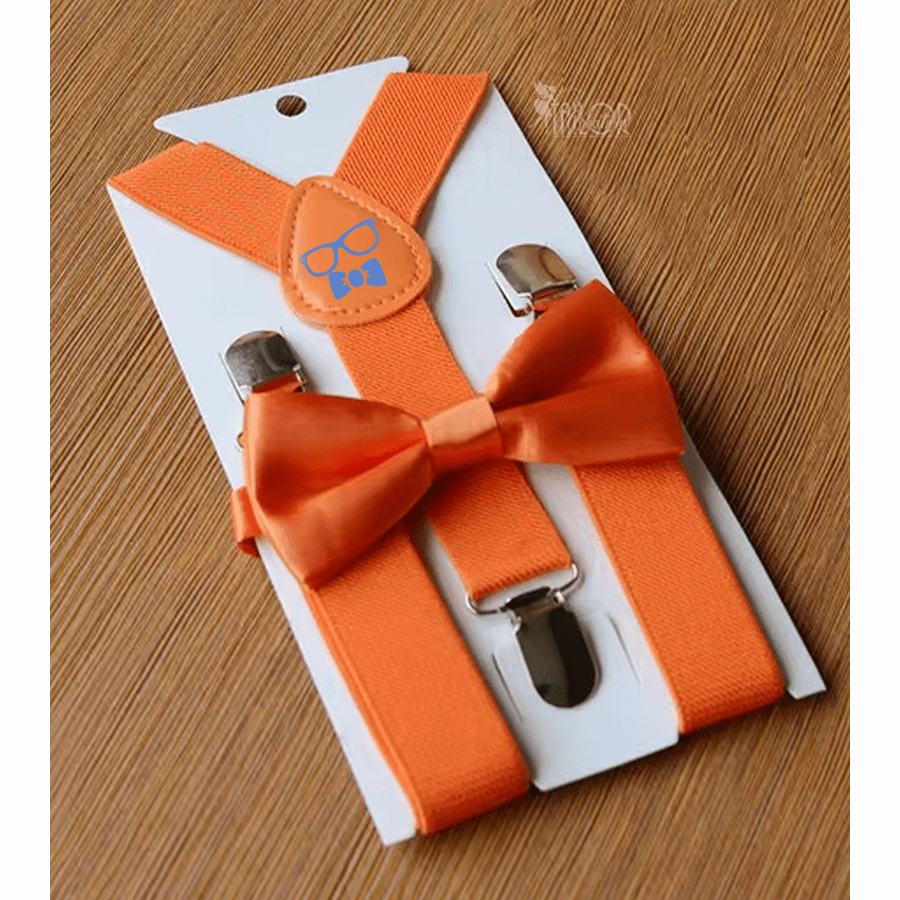 Blippi Suspenders - Orange Suspenders - Orange Kids Toddler Suspenders