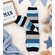 Blue and Gray Striped Baby Boy Leg Warmers - Leg Warmers for Baby Boy Toddler