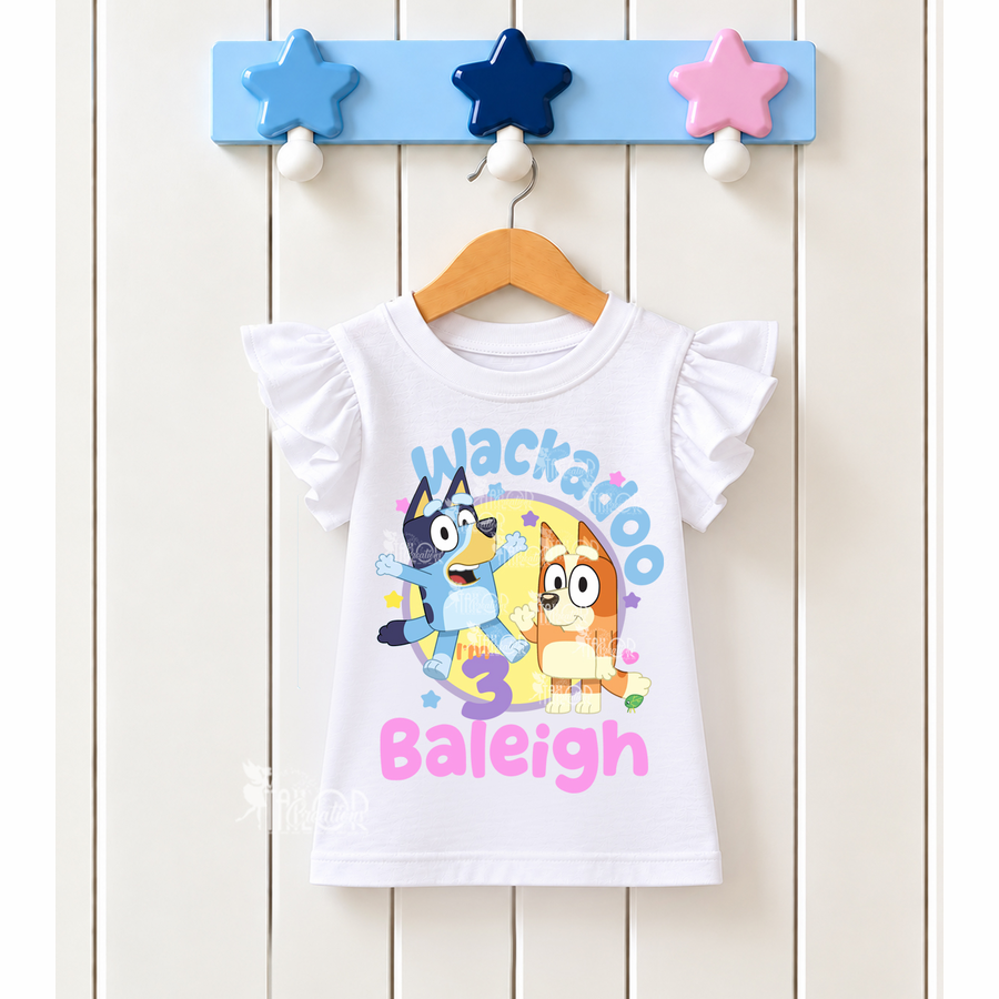Bluey and Bingo Birthday Party Shirt for Girls - Bingo Birthday Party Outfit Ideas for Toddler GIrl
