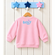 Bluey and Bingo Pink Crewneck Sweatshirt - Bluey Custom Sweatshirt for Girls