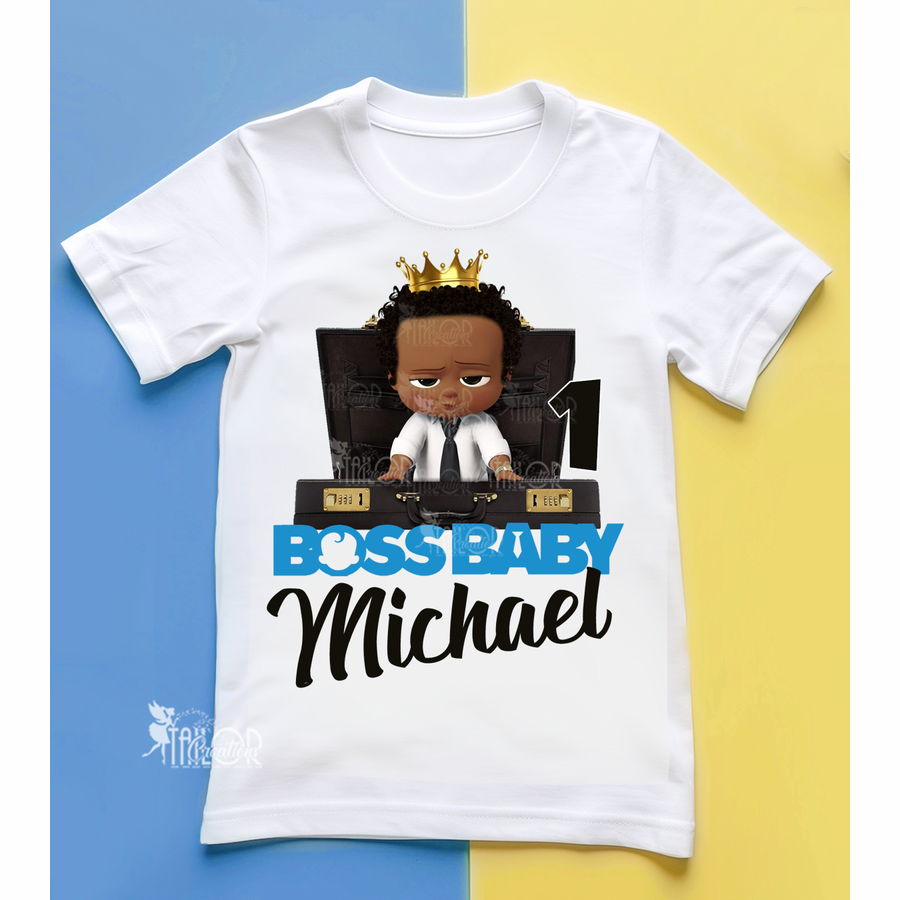 Boss Baby Custom Birthday Tee Shirt Toddler Boy - Boss Baby Birthday Party Outfit Ideas