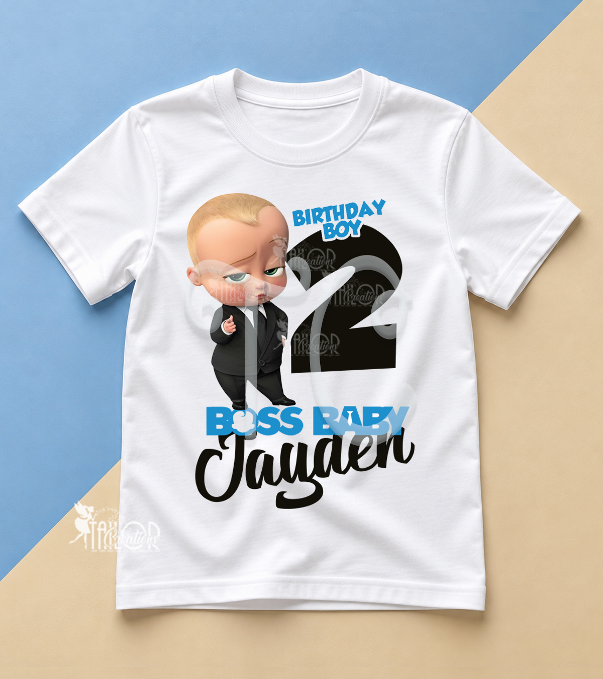 Boss Baby Personalized Birthday Tee Shirt for Toddler - Boss Baby Birthday Party Outfit Ideas
