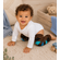Brown Teal and Blue Argyle Baby Boy Leg Warmers - Baby Boy Leggings Pattern Argyle Design