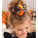 Candy Corn Fabric Hair Clip for Toddler Girl - Halloween Boutique Hair Clip for Girls