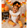 Candy Corn Halloween Leg Warmers - Spooky Cute Striped Leg Warmers for Baby Toddler