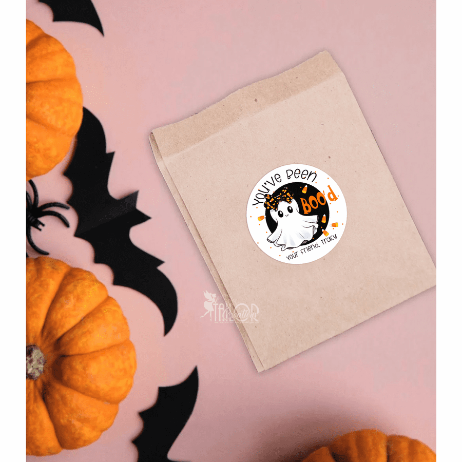 candy corn halloween stickers – youve been booed stickers – class boo ...