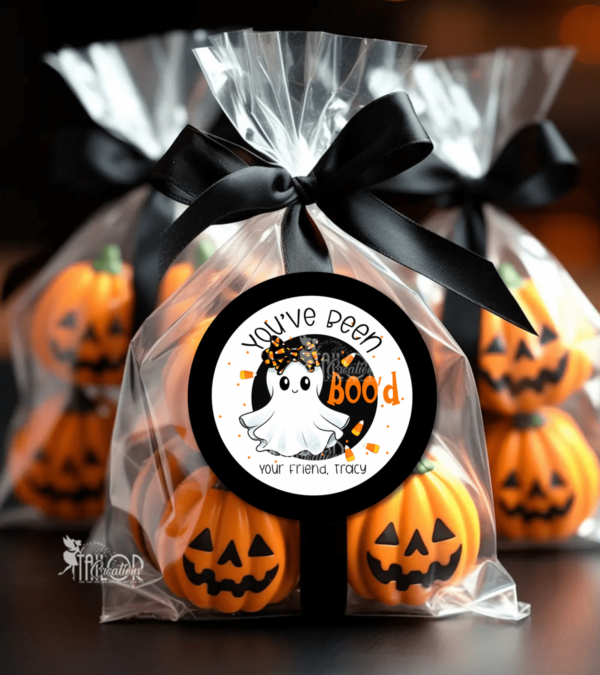 Candy Corn Youve Been Bood Ghost Halloween Label Stickers - Class Halloween Boo Stickers