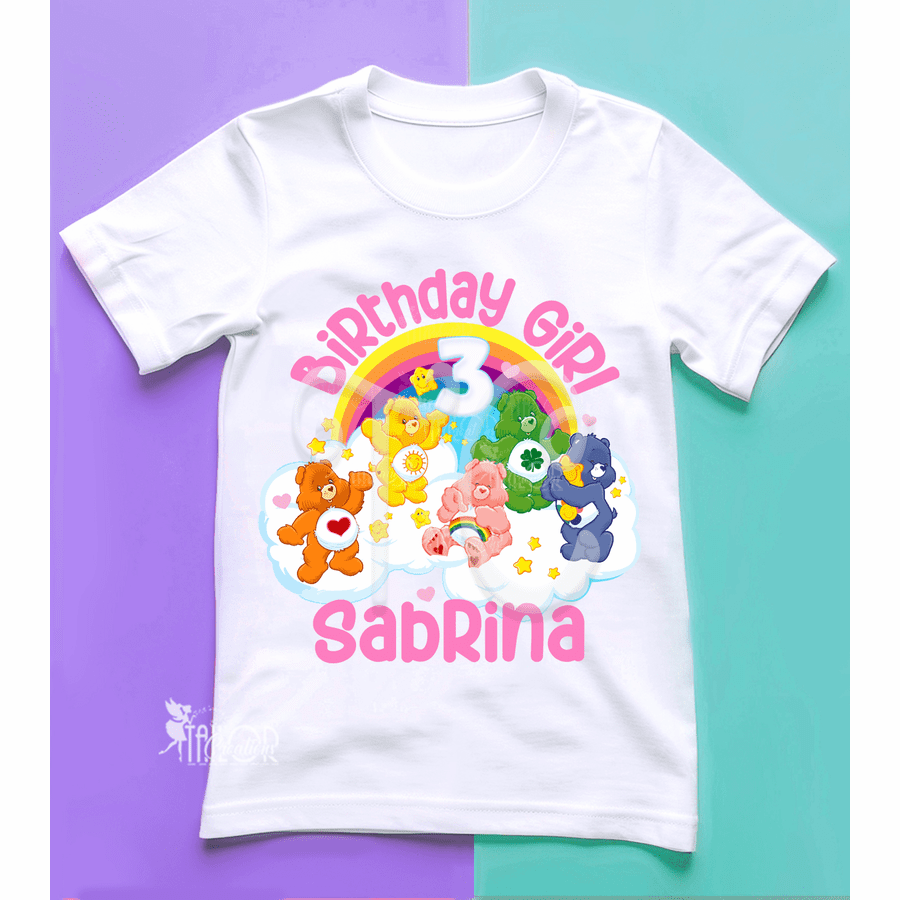 Care Bears Birthday Party Tee Shirt - Care Bears Birthday Outfit Ideas Toddler
