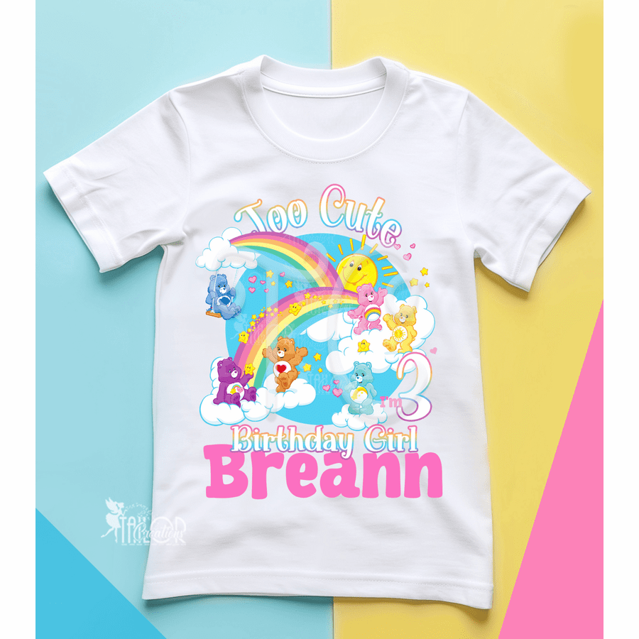 Care Bears Birthday Party Tee Shirt - Care Bears Birthday Party Toddler Outfit