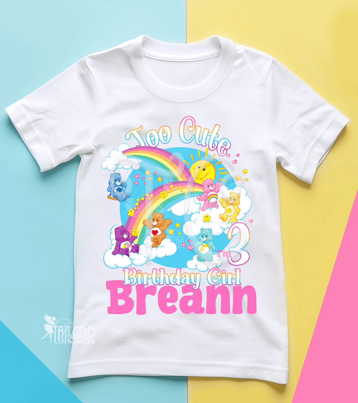 Care Bears Birthday Party Tee Shirt - Care Bears Birthday Party Toddler Outfit