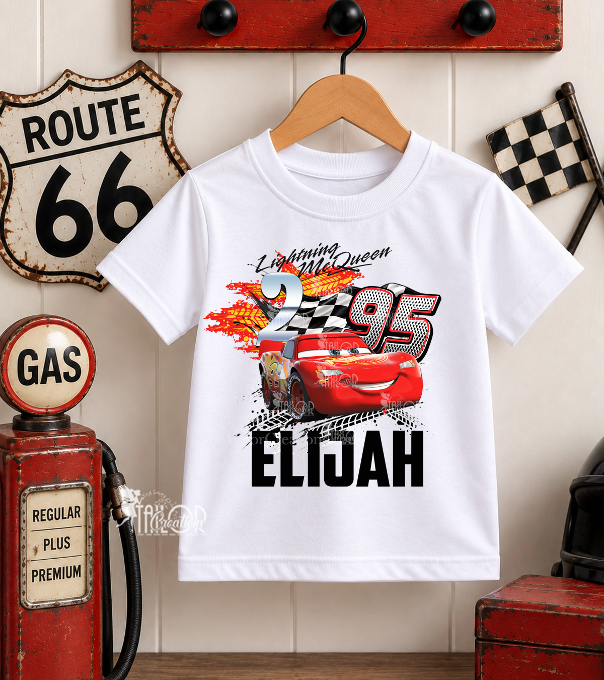 Cars Lightning Mcqueen Birthday Shirt for Kids - Lightning Mcqueen Birthday Party Outfit