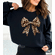 Cheetah Coquette Bow Sweatshirt - Cheetah Print Matching Mommy and Mini Me Outfit