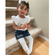 Christmas Ruffle Bow Leggings for Girls - Boutique Ruffle Leggings for Toddler Girls