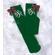 Christmas Tartan Plaid Bow Knee High Custom Socks - Christmas Monogram Socks Toddler Kids