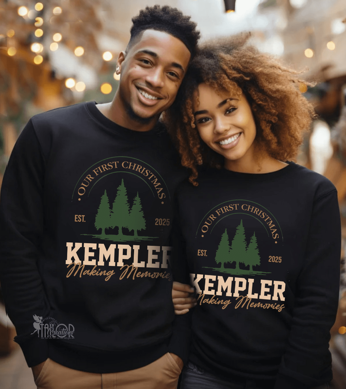 Christmas Tree Farm Sweatshirt - Matching Christmas Tree Farm Custom Name Hoodie Sweater