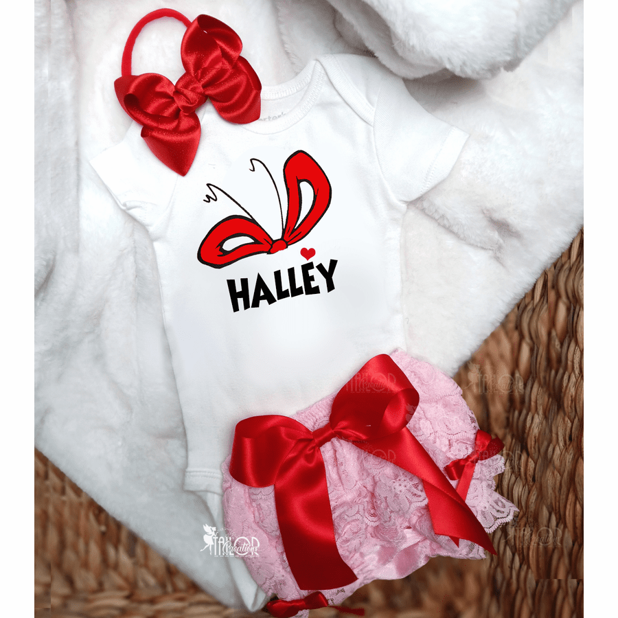 Cindy Lou Outfit for Baby Girl - Cindy Lou Toddler Outfit Shirt Lace Shorts