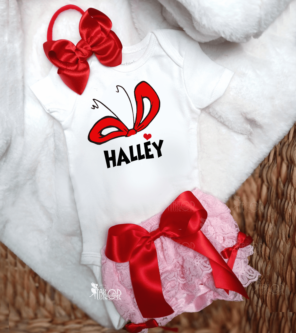 Cindy Lou Outfit for Baby Girl - Cindy Lou Toddler Outfit Shirt Lace Shorts