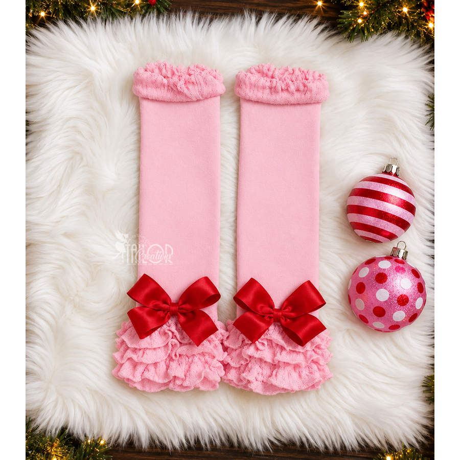 Cindy Lou Who Inspired Bow Leg Warmers - Whoville Inspired Accessories - Cindy Lou Who Hair Bow