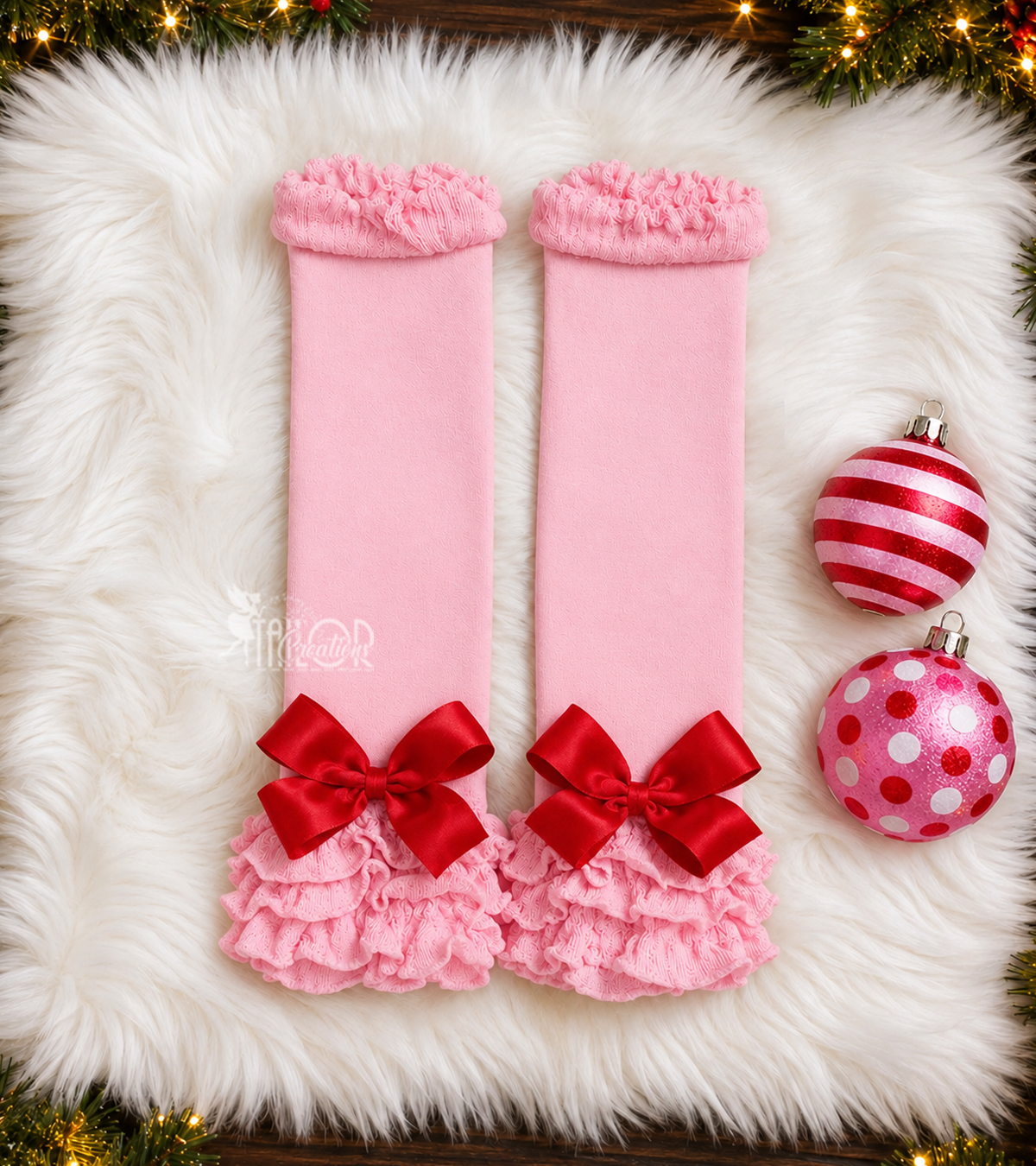 Cindy Lou Who Inspired Bow Leg Warmers - Whoville Inspired Accessories - Cindy Lou Who Hair Bow