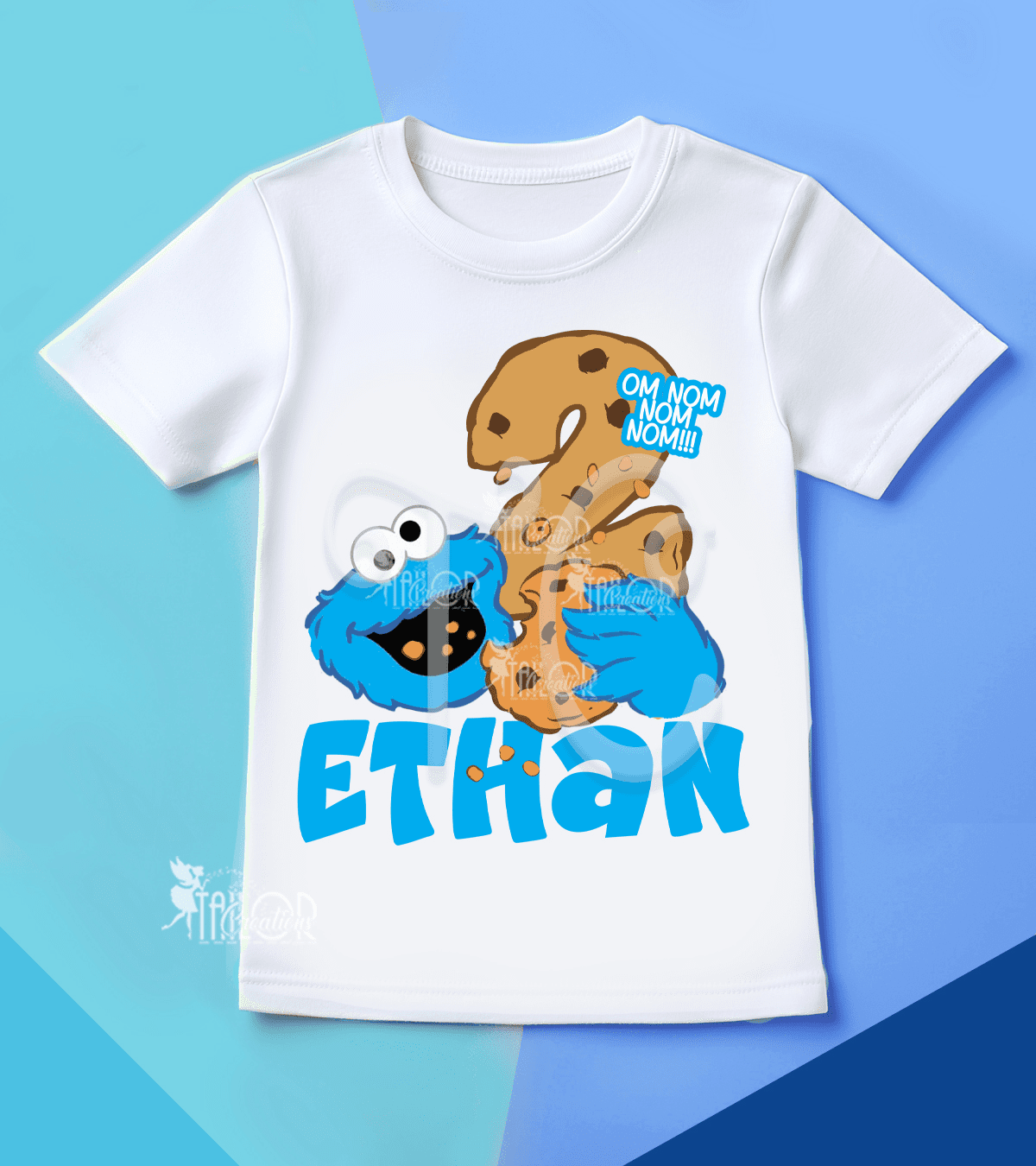 Cookie Monster Birthday Shirt - Blue Monster Outfit - Cookie Monster Birthday